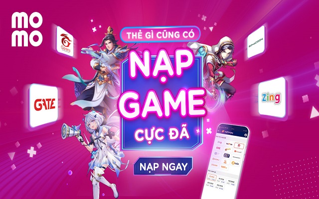 Các loại thẻ game có thể mua qua ví Momo Các loại thẻ game có thể mua qua ví Momo