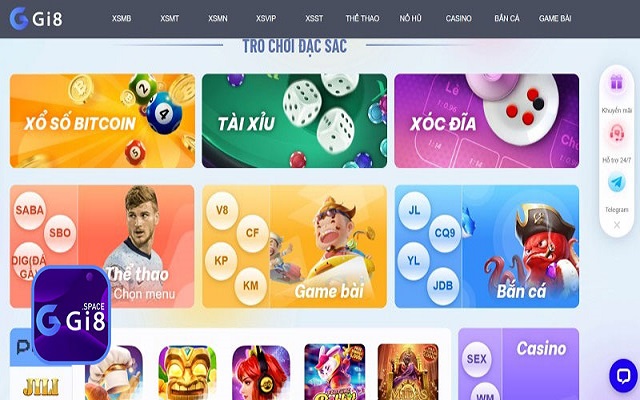 Khám phá kho cược tại Gi8