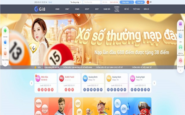 Xổ số, lô đề uy tín Gi8 Xổ số, lô đề uy tín Gi8