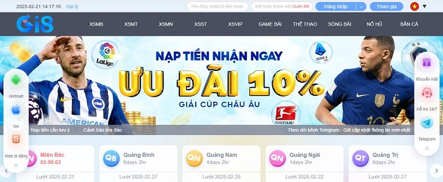 Gi8 - Sân chơi cá cược thể thao uy tín, xanh chín hàng đầu thị trường Gi8 - Sân chơi cá cược thể thao uy tín, xanh chín hàng đầu thị trường