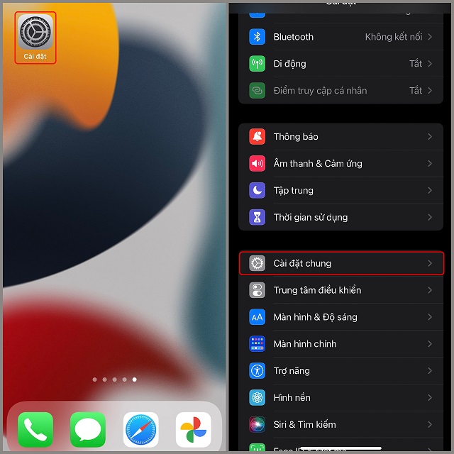 Cài đặt cấu hình để app hoạt động Cài đặt cấu hình để app hoạt động