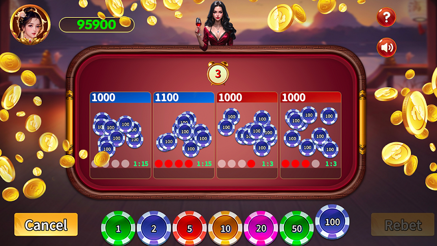 Giao diện game xóc đĩa trực tuyến trên điện thoại Giao diện game xóc đĩa trực tuyến trên điện thoại