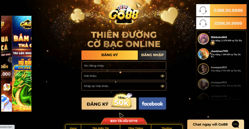 Giao diện Go88 thân thiện, phù hợp với người mới chơi Giao diện Go88 thân thiện, phù hợp với người mới chơi