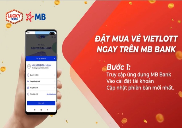 Mua Vietlott qua ứng dụng MB Bank Mua Vietlott qua ứng dụng MB Bank